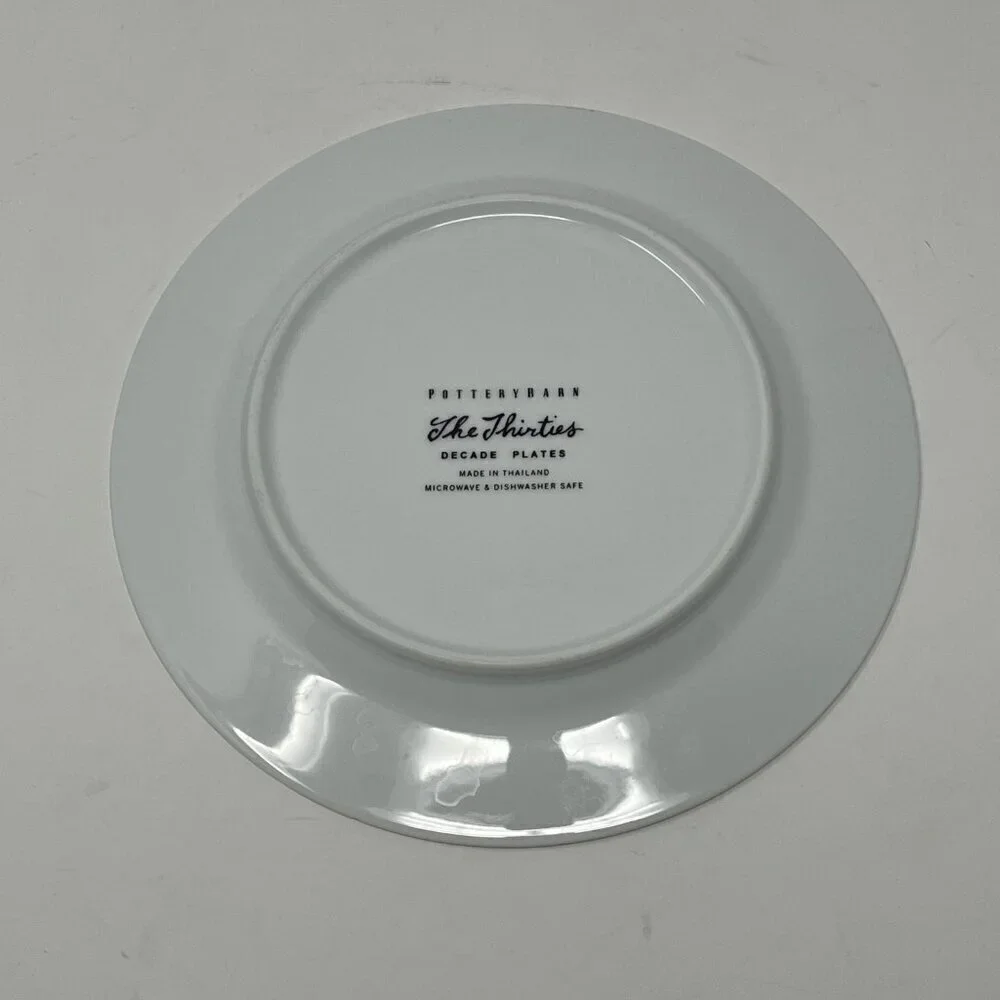 Pottery Barn Decades Millennium plate salad dessert 